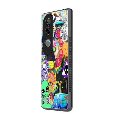 Alien Escape vivo v40e mobile cover | shockproof glass phone case