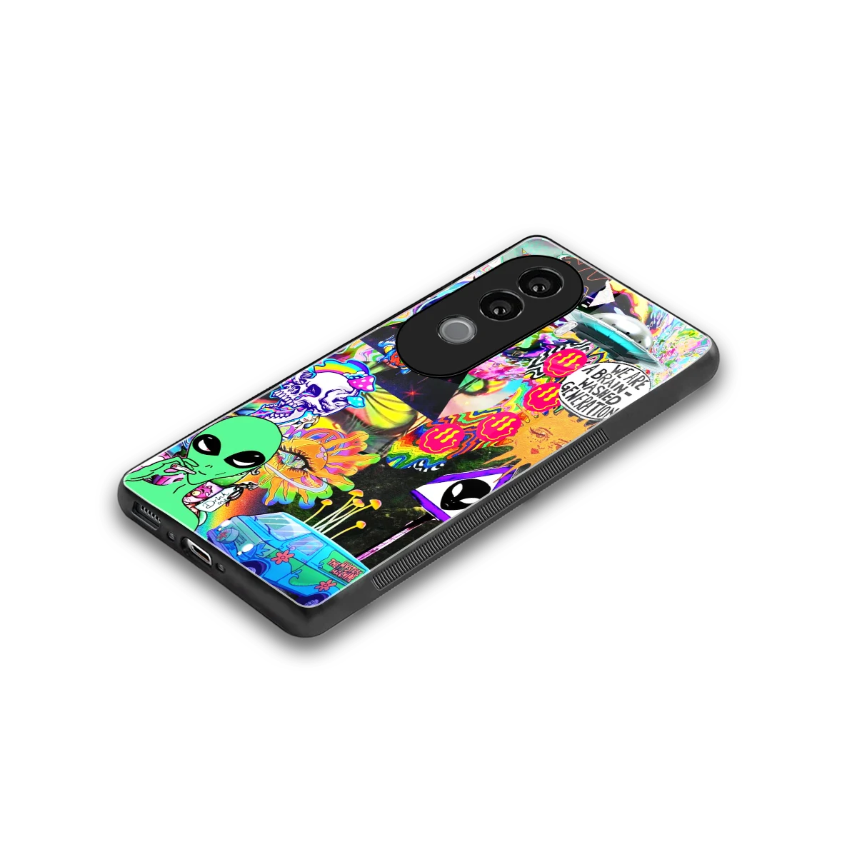 Alien Escape stylish phone case for vivo v40e | glossy glass and slim fit