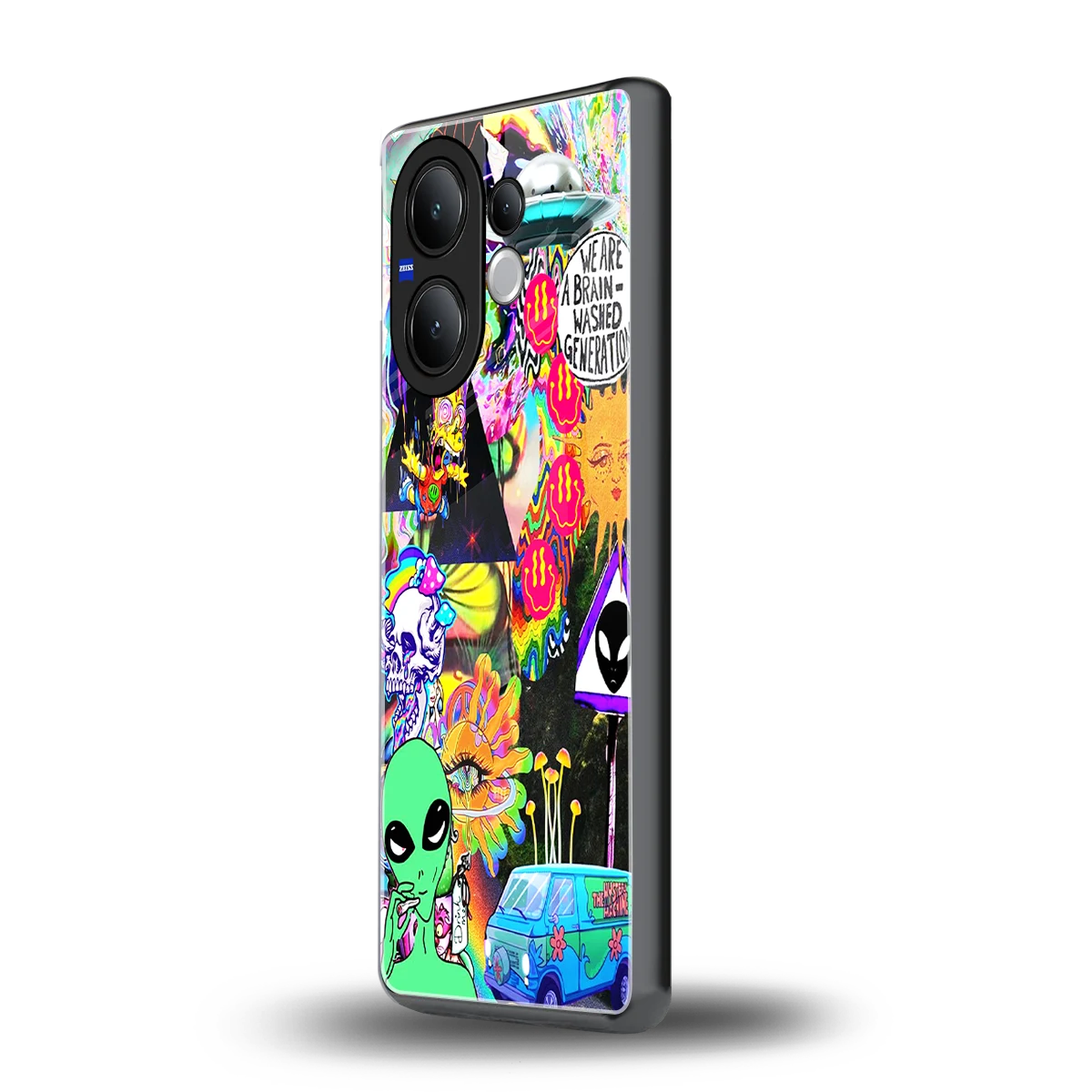 Alien Escape vivo v60 mobile cover | shockproof glass phone case