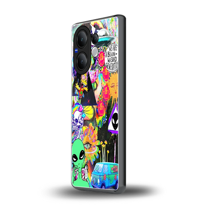 Alien Escape vivo v60 mobile cover | shockproof glass phone case