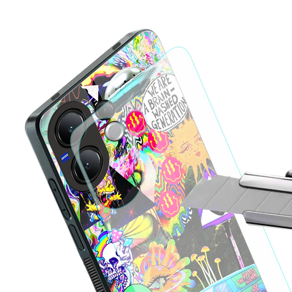 Alien Escape stylish phone case for vivo v60 | glossy glass and slim fit