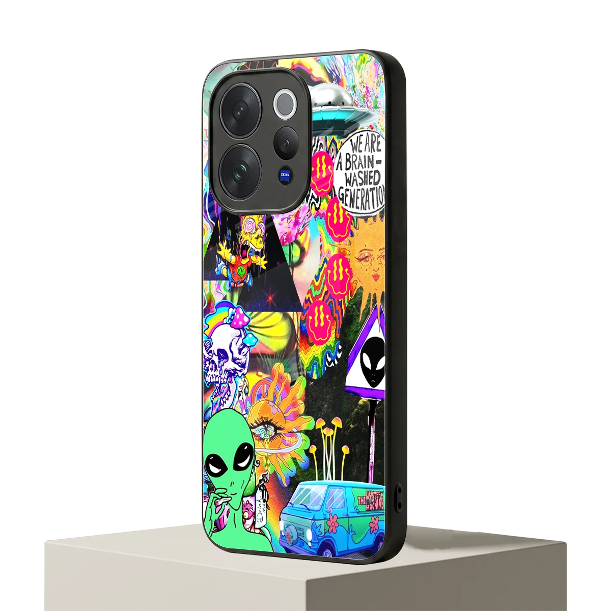 Alien Escape vivo v70 mobile cover | shockproof glass phone case