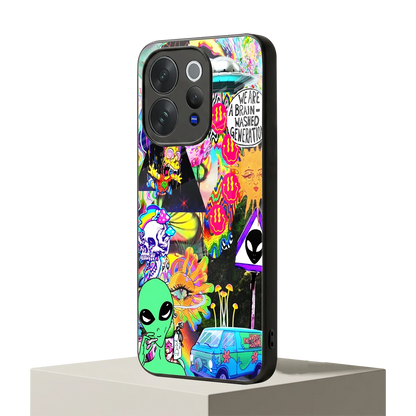 Alien Escape vivo v70 elite mobile cover | shockproof glass phone case