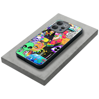 Alien Escape stylish phone case for vivo v70 elite | glossy glass and slim fit