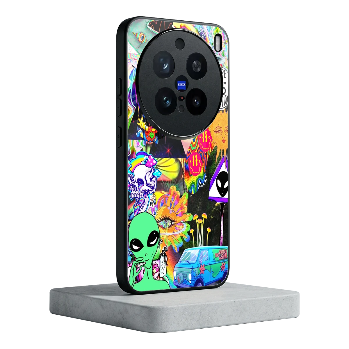 Alien Escape vivo x200 pro mobile cover | shockproof glass phone case