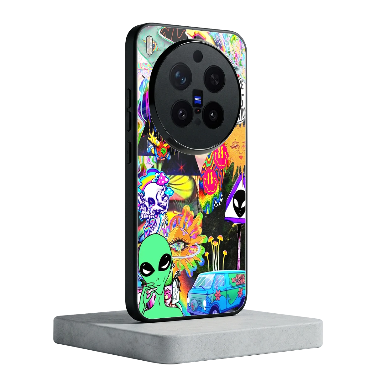 Alien Escape vivo x300 pro mobile cover | shockproof glass phone case