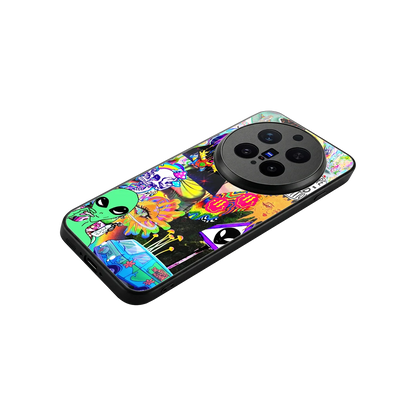 Alien Escape stylish phone case for vivo x300 pro | glossy glass and slim fit