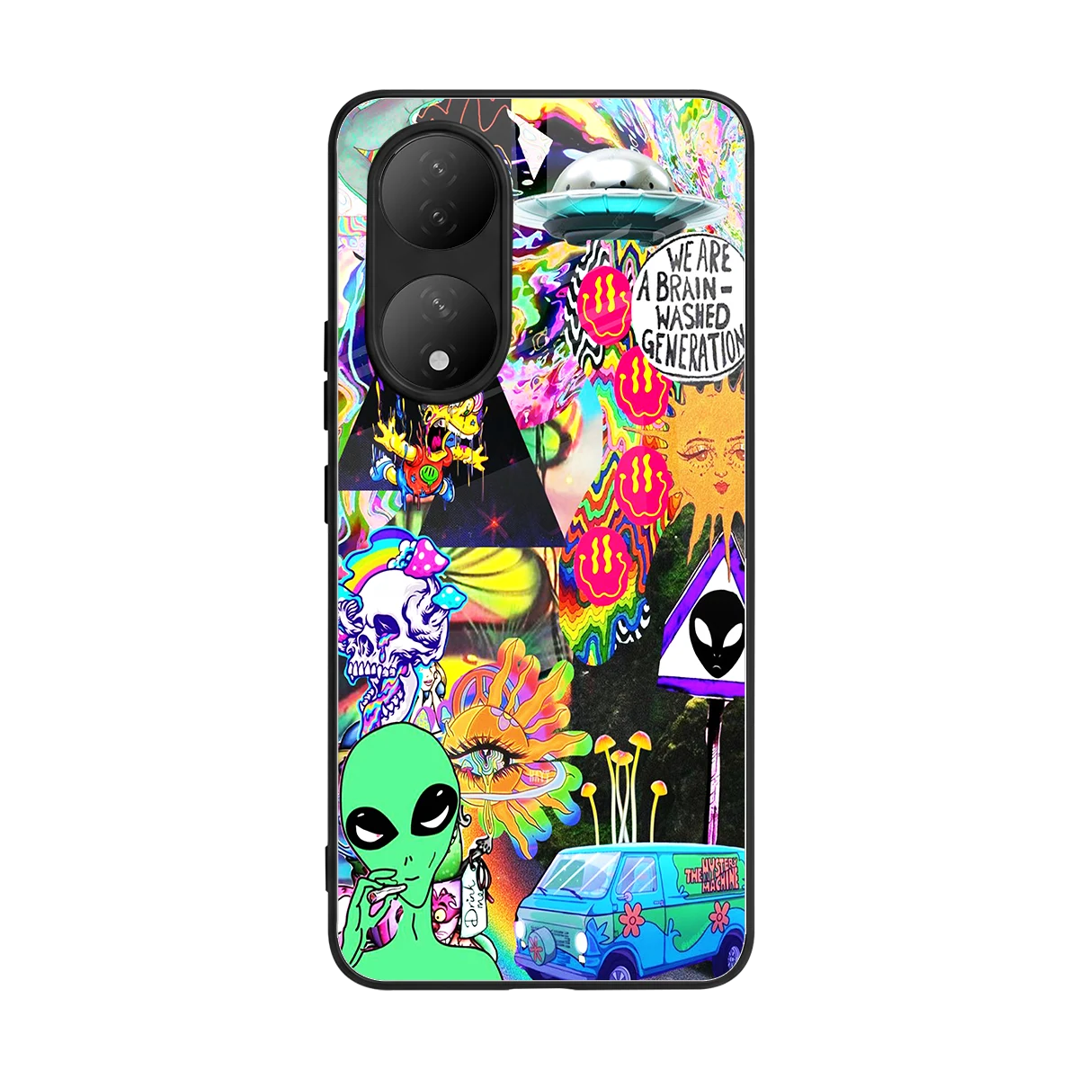 Alien Escape back phone cover | glass case for Vivo-y100