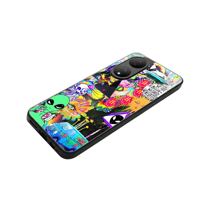 Alien Escape stylish phone case for Vivo-y100 | glossy glass and slim fit