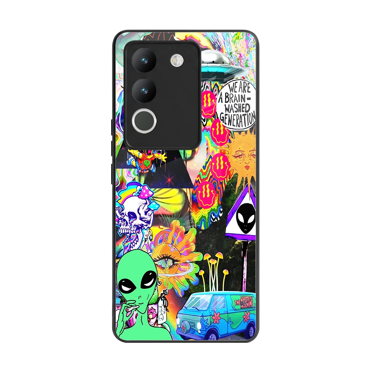 Alien Escape back phone cover | glass case for vivo y200 5g