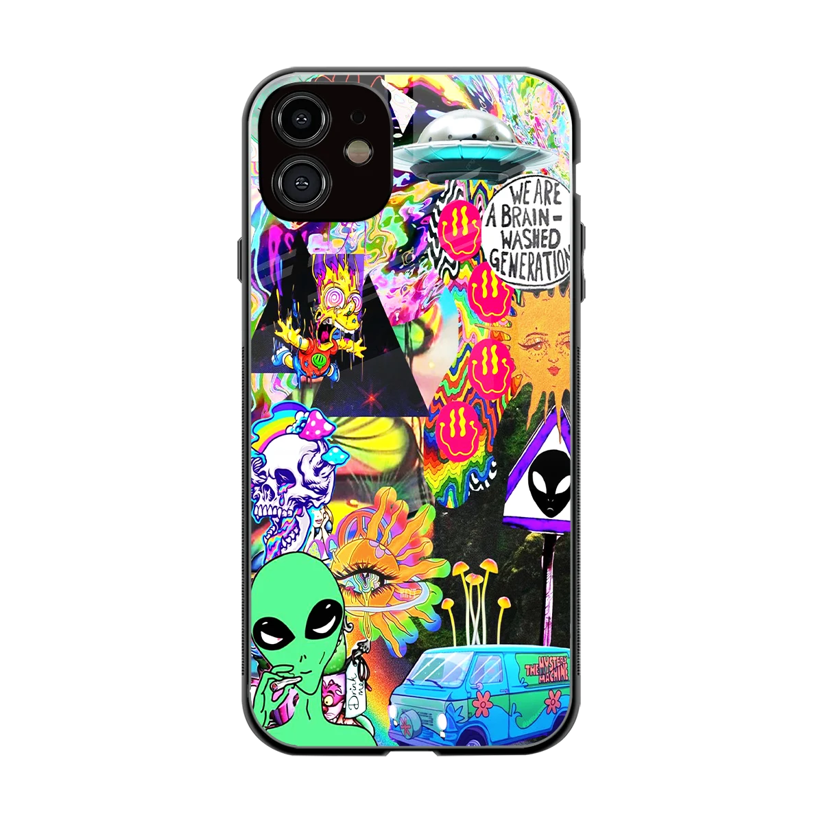Alien Escape back phone cover | glass case for iphone 12