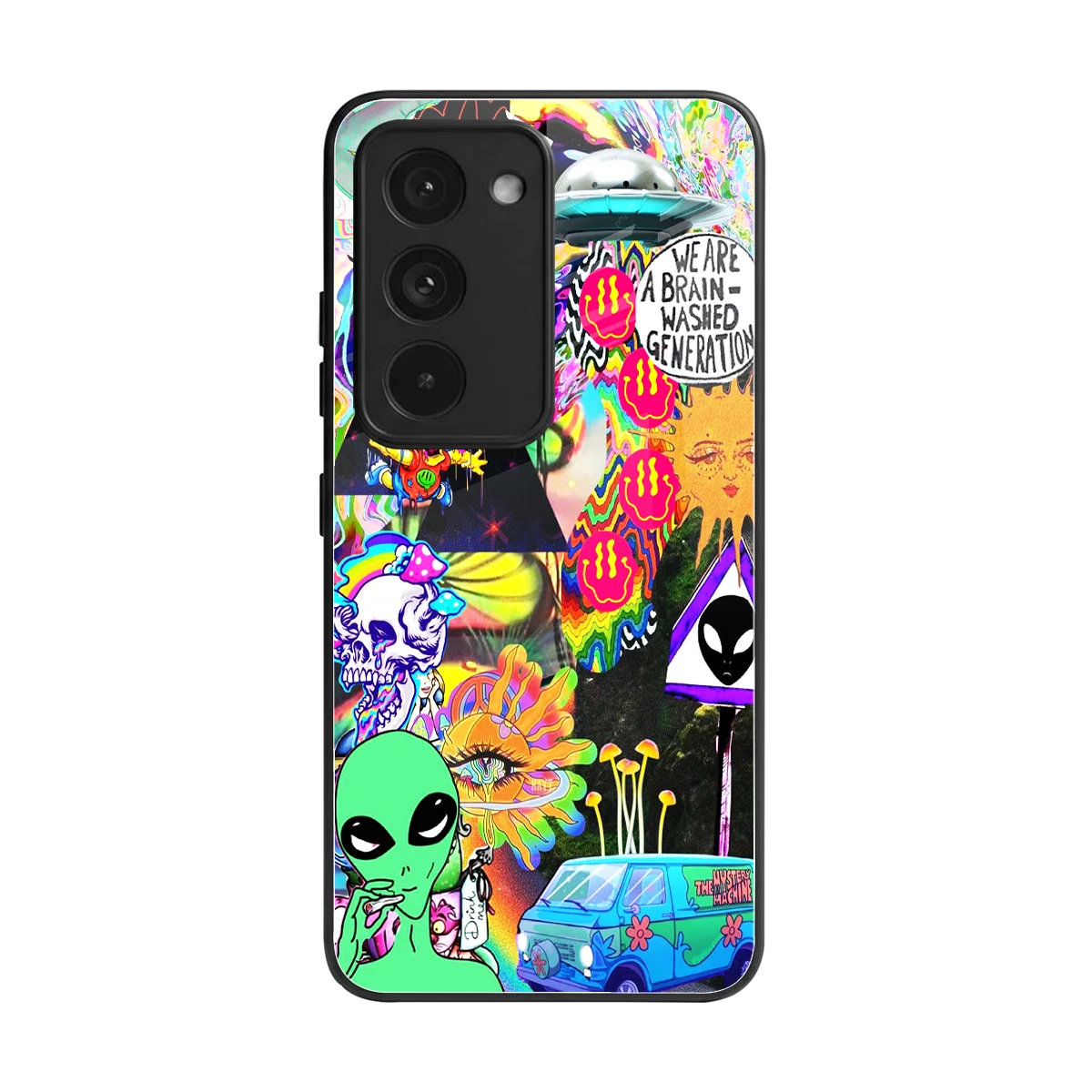 Alien Escape back phone cover | glass case for redmi 15 5g