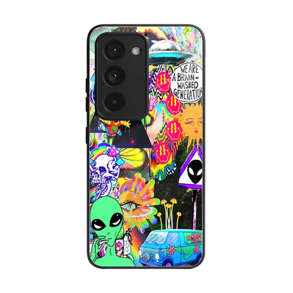 Alien Escape back phone cover | glass case for redmi 15 5g