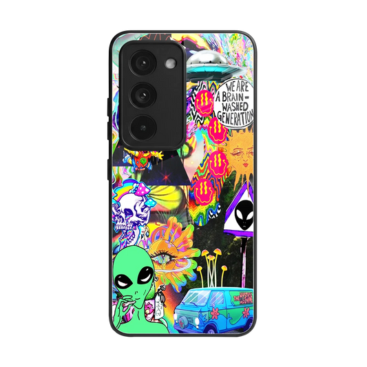 Alien Escape back phone cover | glass case for redmi 15 5g