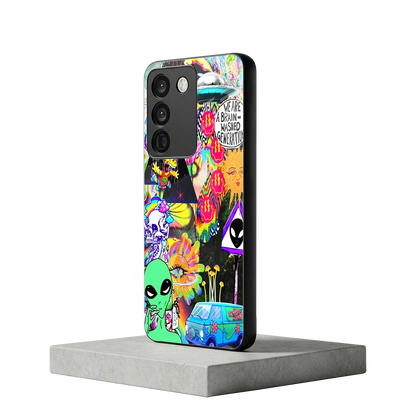 Alien Escape vivo y200 5g mobile cover | shockproof glass phone case