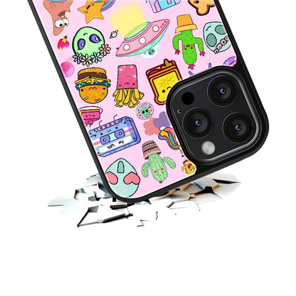 Durable Glass Back Mobile Case for iPhone, Samsung, OnePlus, Google Pixel, Redmi, Vivo, Oppo