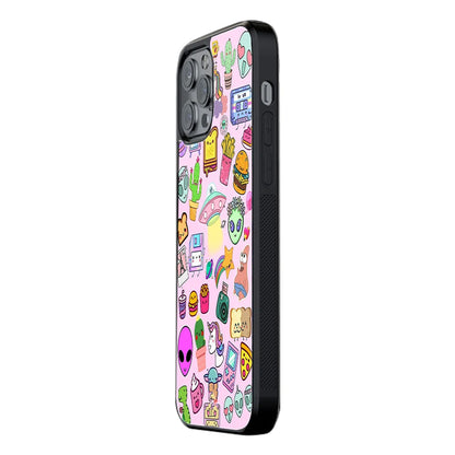 Trendy Glass Back Mobile Case for iPhone, Samsung, Redmi, OnePlus, Google Pixel, Motorola