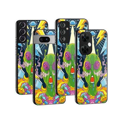 Stylish Glass Back Case for All Smartphones iPhone, Samsung, OnePlus, Pixel, Redmi, Oppo, Vivo, Motorola