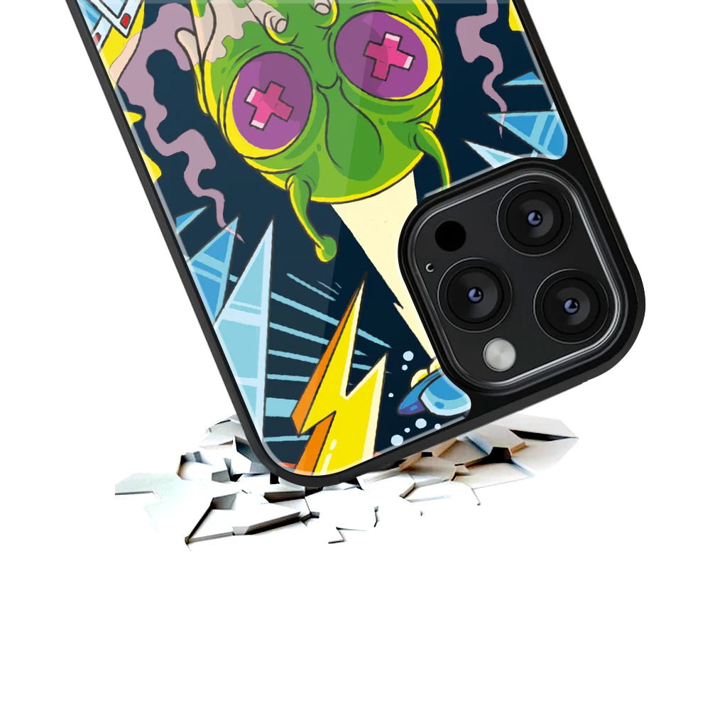 Durable Glass Back Mobile Case for iPhone, Samsung, OnePlus, Google Pixel, Redmi, Vivo, Oppo