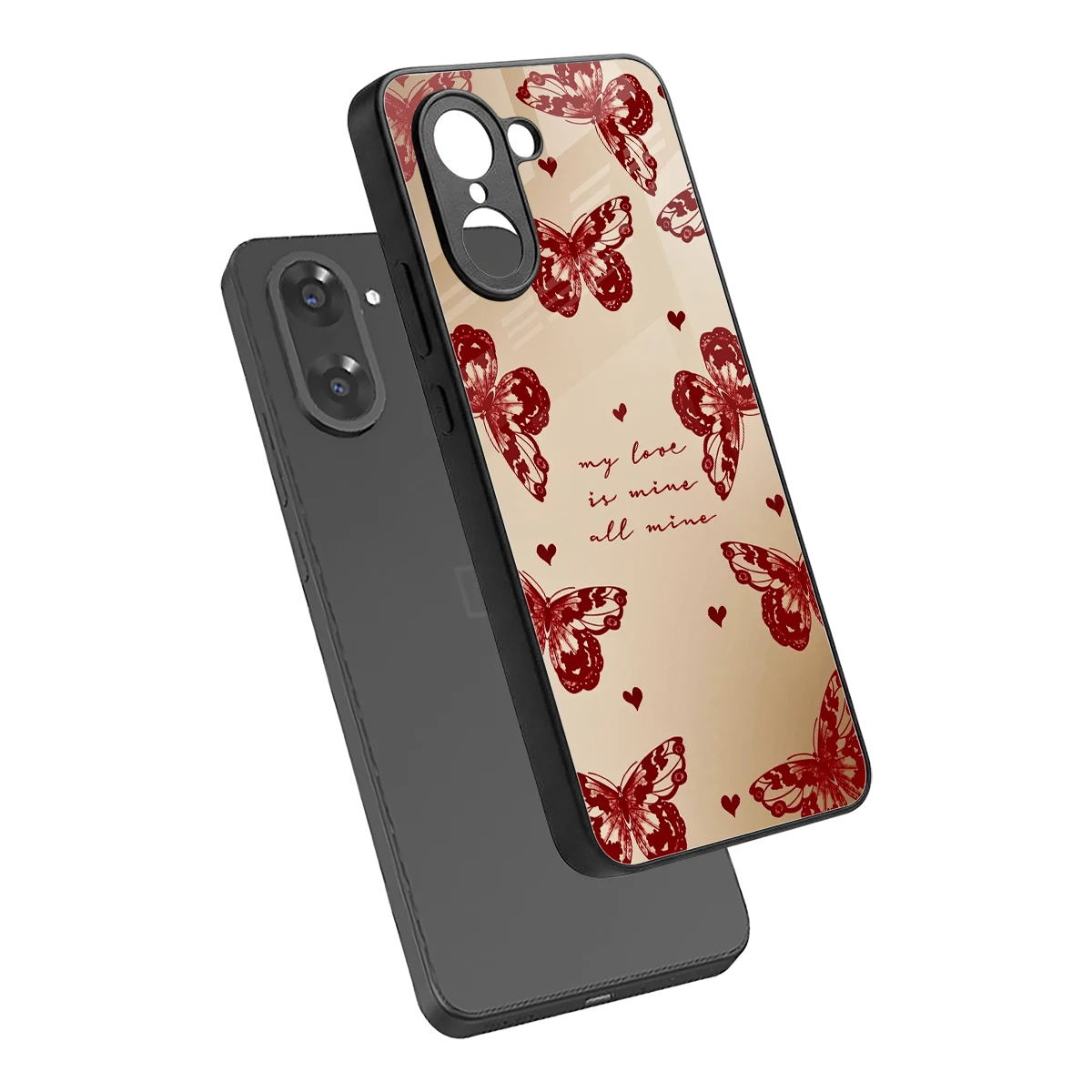 All Mine sleek oneplus nord ce5 5g cover with tempered glass back and TPU edges