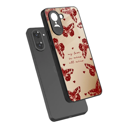 All Mine sleek oneplus nord ce5 5g cover with tempered glass back and TPU edges