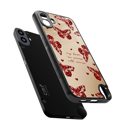 All Mine sleek cmf nothing phone 1 cover with tempered glass back and TPU edges