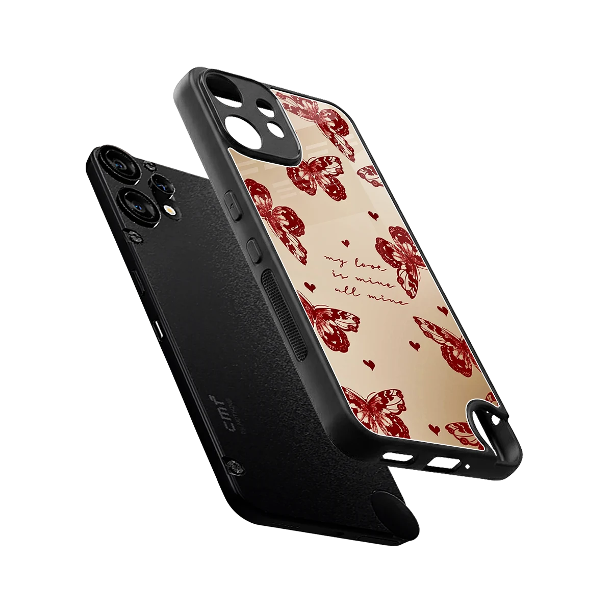All Mine sleek cmf nothing phone 2 pro cover with tempered glass back and TPU edges