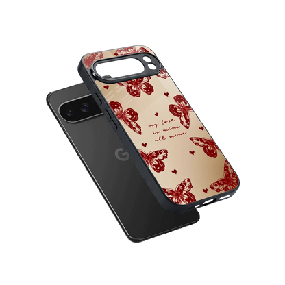 All Mine sleek google pixel 10 pro xl cover with tempered glass back and TPU edges