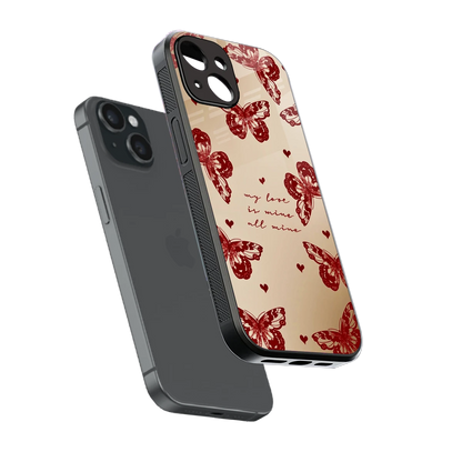 All Mine sleek iphone 14 cover with tempered glass back and TPU edges