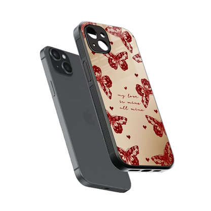 All Mine sleek iphone 14 plus cover with tempered glass back and TPU edges