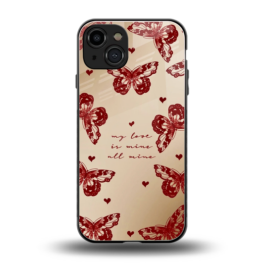 All Mine back phone cover | glass case for iphone 15