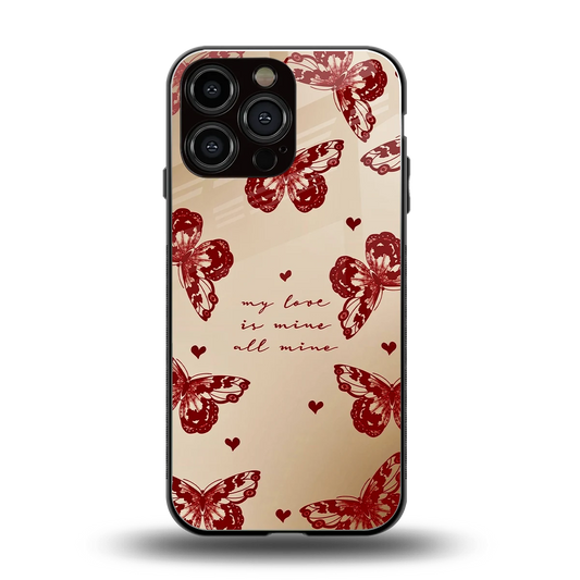 All Mine back phone cover | glass case for iphone 16 pro max