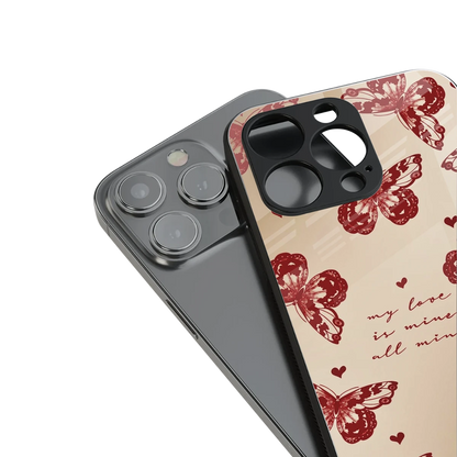 All Mine stylish phone case for iphone 15 pro | glossy glass and slim fit