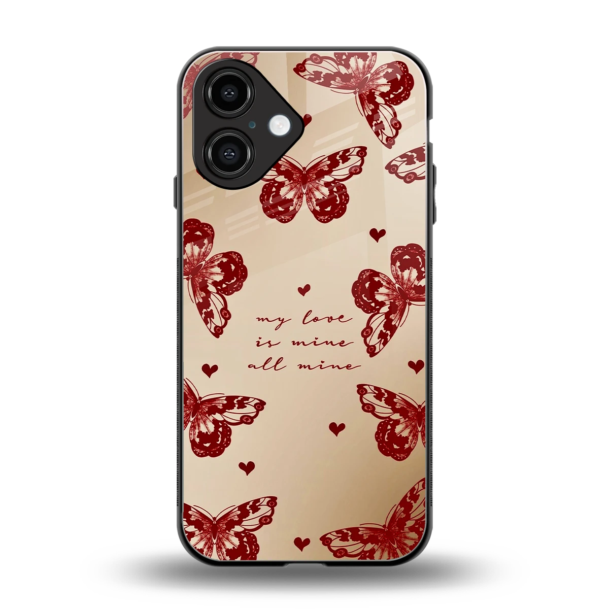 All Mine back phone cover | glass case for iphone 16