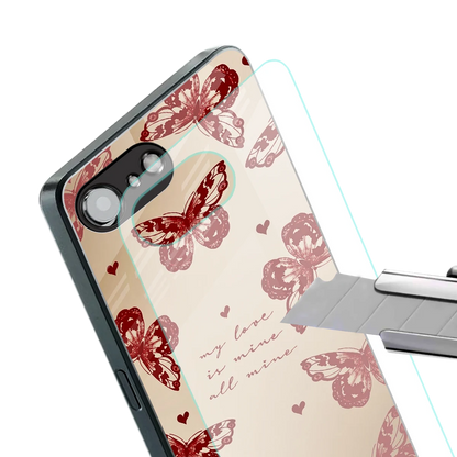 All Mine stylish phone case for iphone 16e | glossy glass and slim fit
