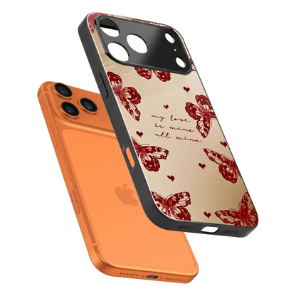 All Mine sleek iphone 17 pro cover with tempered glass back and TPU edges