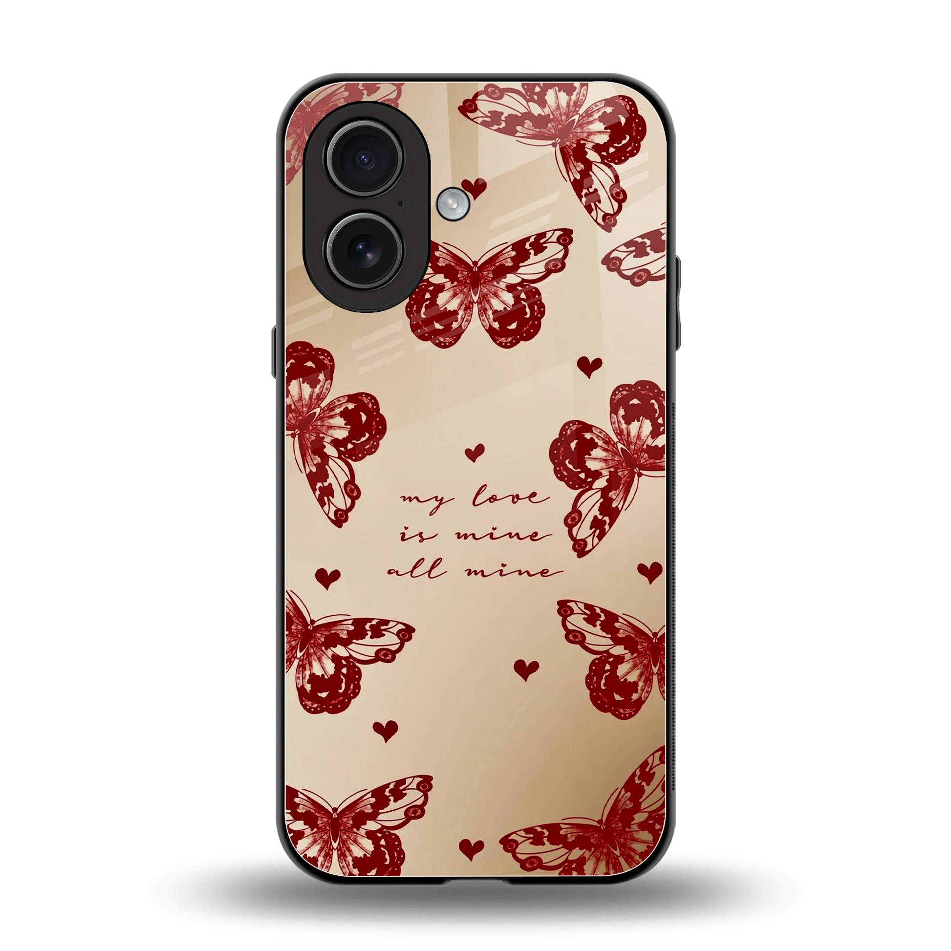 All Mine back phone cover | glass case for iphone 17