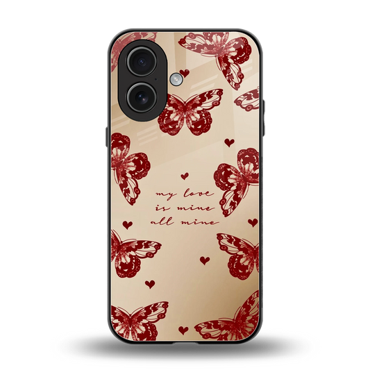 All Mine back phone cover | glass case for iphone 17