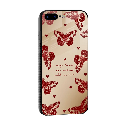 All Mine sleek iphone 7 plus cover with tempered glass back and TPU edges