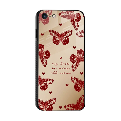 All Mine sleek iphone 7 cover with tempered glass back and TPU edges