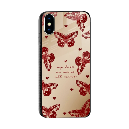 All Mine sleek iphone x cover with tempered glass back and TPU edges