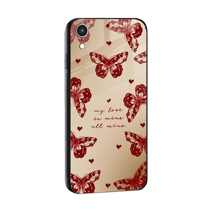 All Mine sleek iphone xr cover with tempered glass back and TPU edges