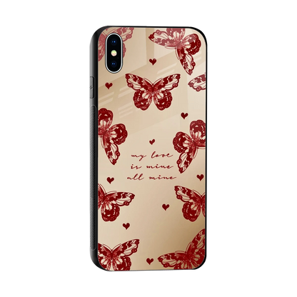 All Mine sleek iphone xs max cover with tempered glass back and TPU edges