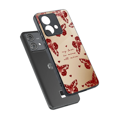All Mine sleek motorola edge 40 neo 5g cover with tempered glass back and TPU edges