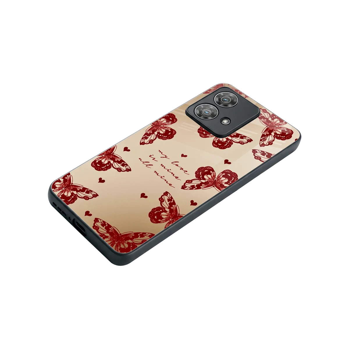 All Mine stylish phone case for motorola edge 40 neo 5g | glossy glass and slim fit