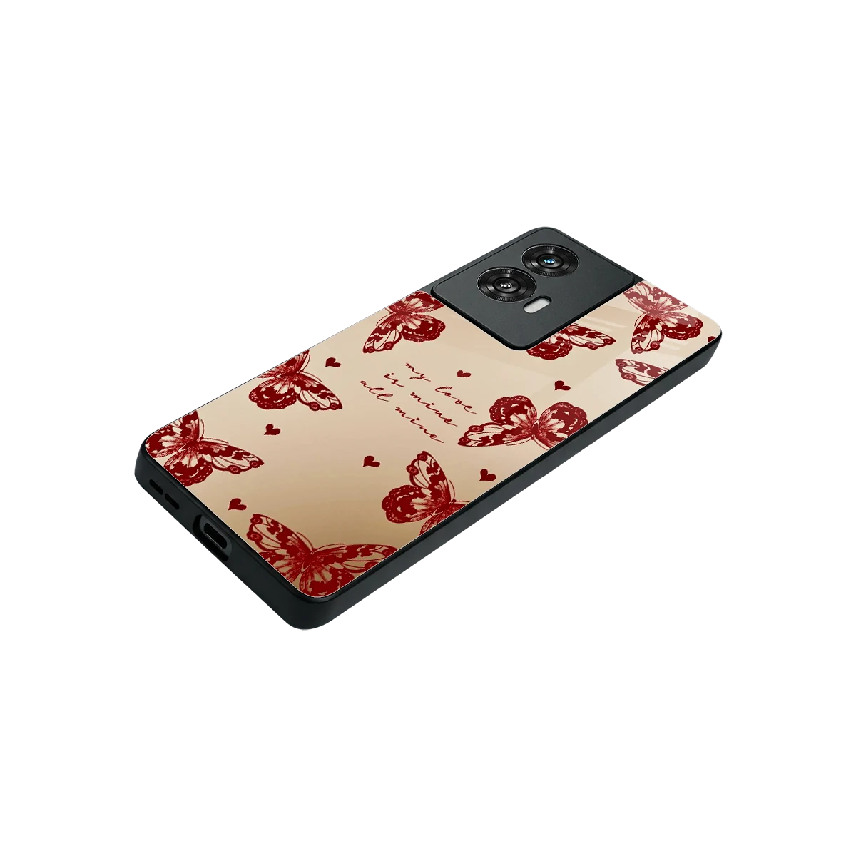 All Mine stylish phone case for motorola edge 50 fusion | glossy glass and slim fit