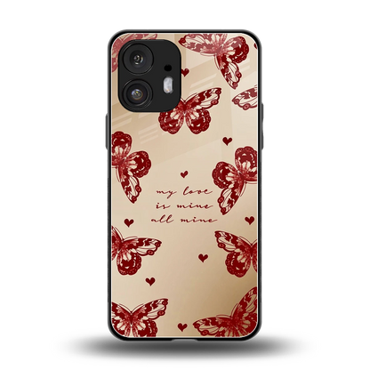 All Mine back phone cover | glass case for nothing phone 2
