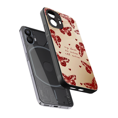 All Mine sleek nothing phone 2 cover with tempered glass back and TPU edges
