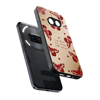 All Mine sleek nothing phone 2a cover with tempered glass back and TPU edges