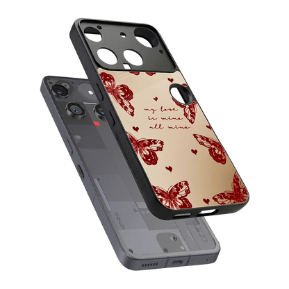 All Mine sleek nothing phone 3 cover with tempered glass back and TPU edges